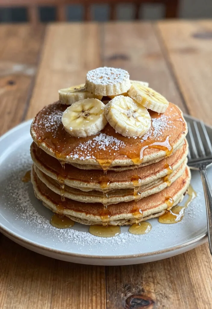 20 Family Prep Meals for the Week Guide (Menu + List) - 15. Whole Wheat Banana Pancakes 1