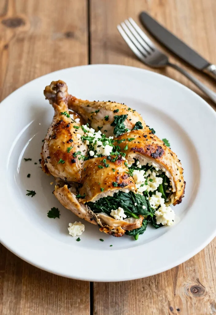 20 Family Prep Meals for the Week Guide (Menu + List) - 19. Spinach and Feta Stuffed Chicken 1