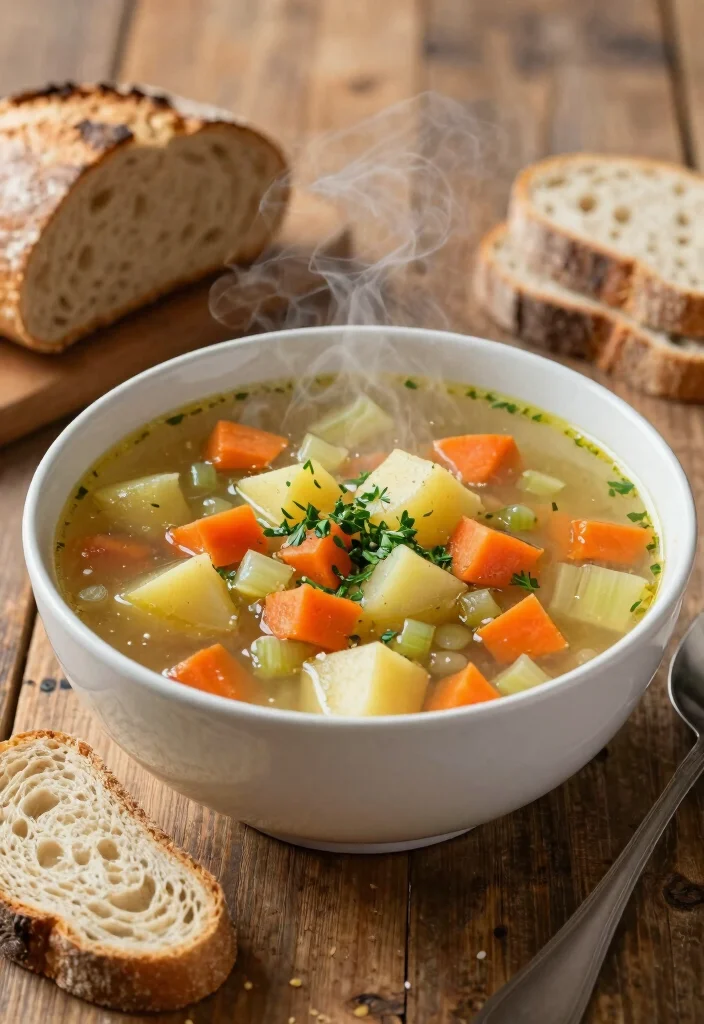 20 Family Prep Meals for the Week Guide (Menu + List) - 4. Hearty Vegetable Soup 1
