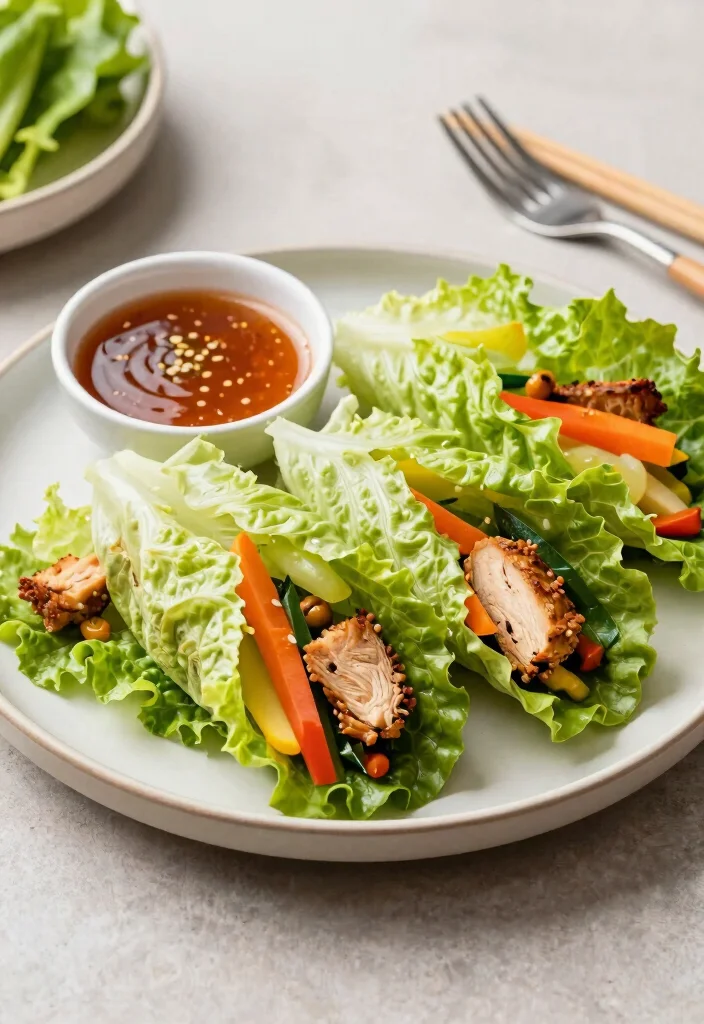 20 Family Prep Meals for the Week Guide (Menu + List) - 7. Asian-Inspired Chicken Lettuce Wraps 1