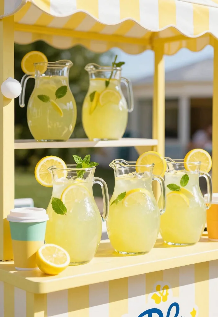 20 Family Reunion Food Ideas to Feed a Giant Crowd Easily - 19. Lemonade Stand 1