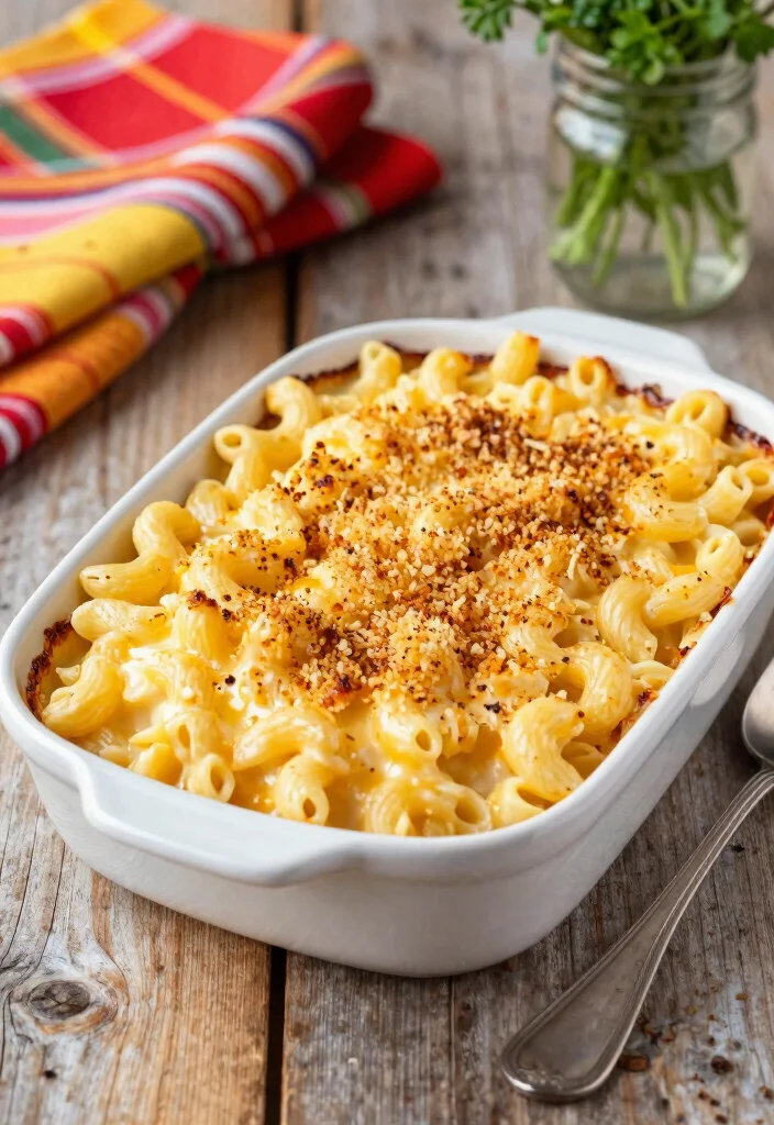 20 Family Reunion Food Ideas to Feed a Giant Crowd Easily - 4. Macaroni and Cheese Bake 1