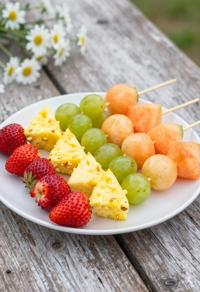20 Family Reunion Food Ideas to Feed a Giant Crowd Easily - 6. Fruit Skewers 1