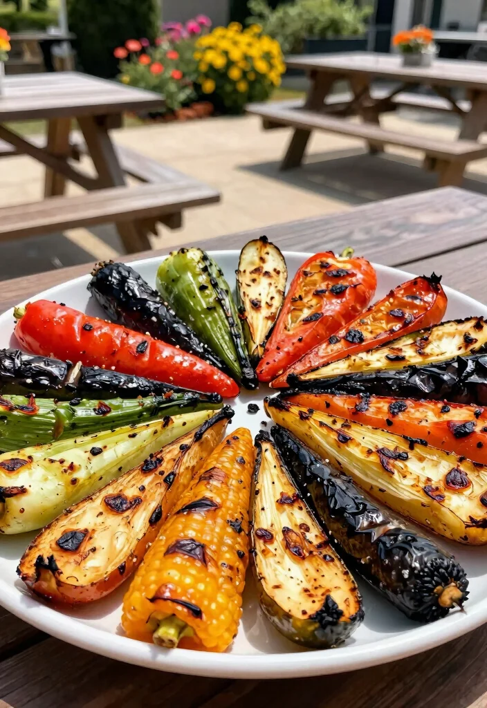 20 Family Reunion Food Ideas to Feed a Giant Crowd Easily - 9. Grilled Veggie Platter 1