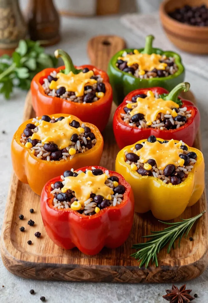 20 Family Style Meals Perfect for Sharing at the Dinner Table - 3. Stuffed Bell Peppers 1