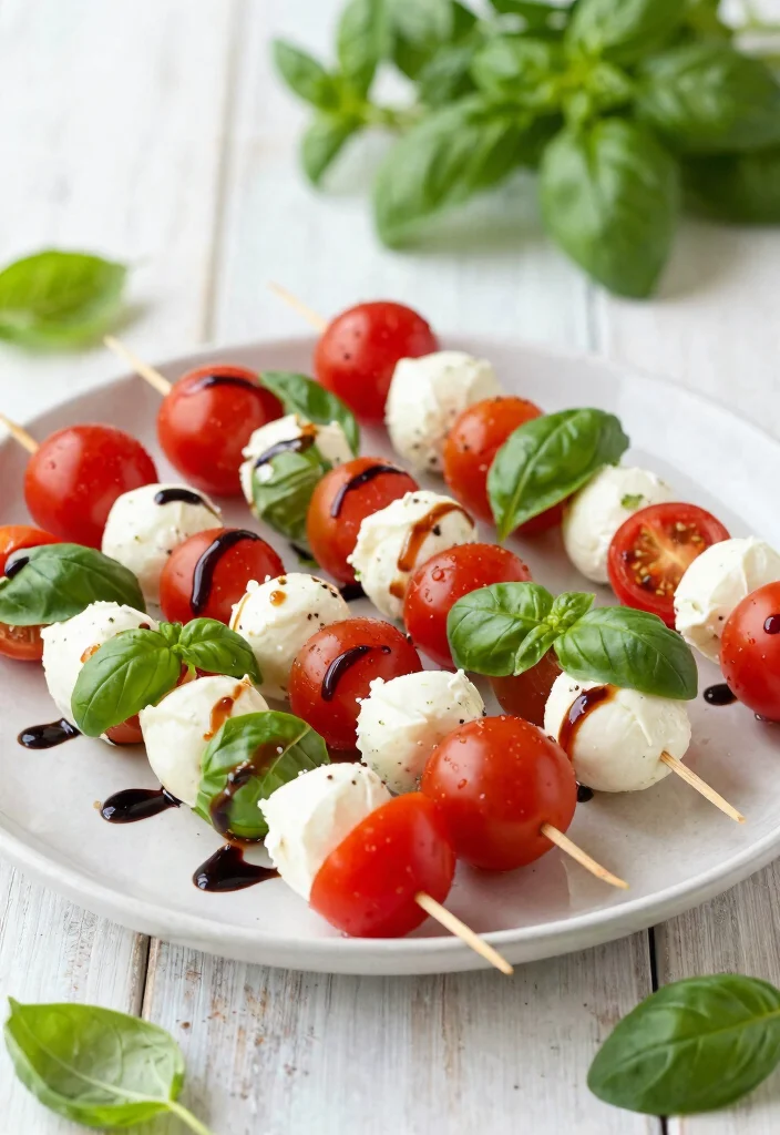 20 Family Style Meals Perfect for Sharing at the Dinner Table - 8. Caprese Skewers 1