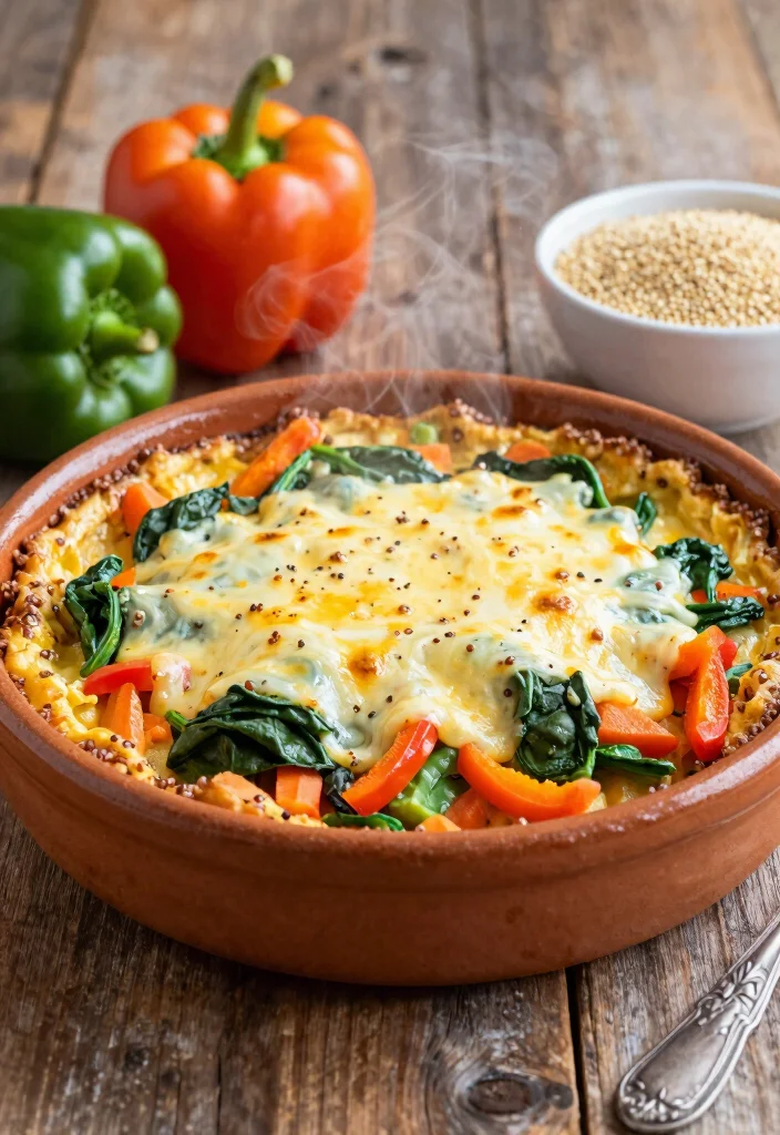 20 Healthy Family Meals Picky Eaters Won't Complain About - 1. Cheesy Veggie-Packed Quinoa Bake 1