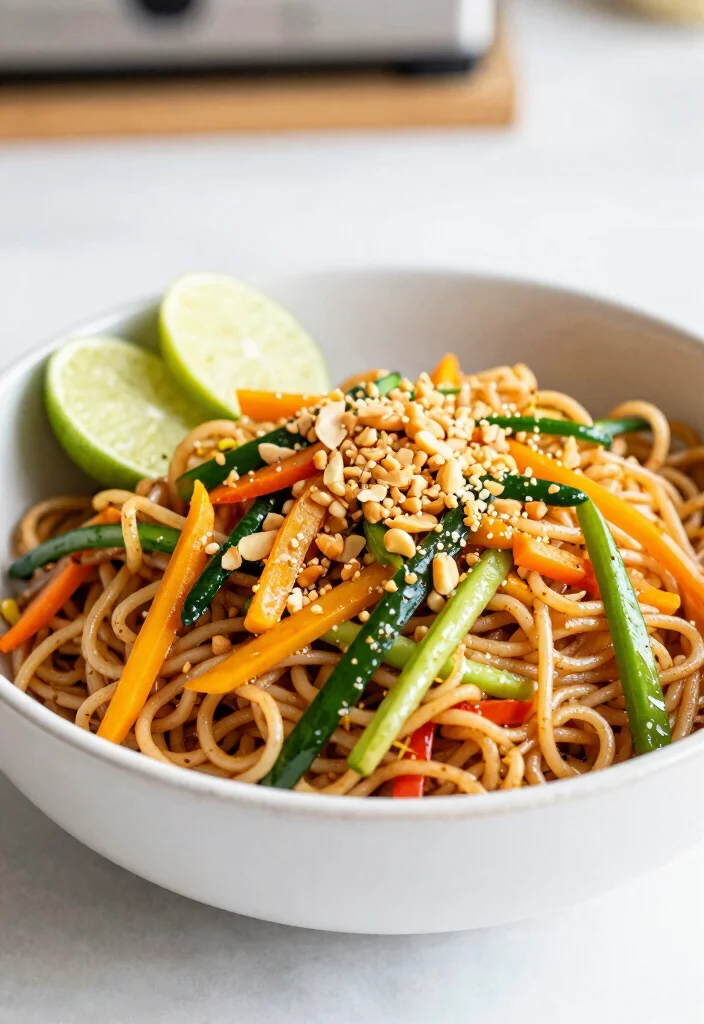 20 Healthy Family Meals Picky Eaters Won't Complain About - 13. Thai Peanut Noodles with Veggies 1