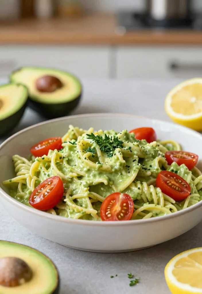 20 Healthy Family Meals Picky Eaters Won't Complain About - 3. Creamy Avocado Pasta 1