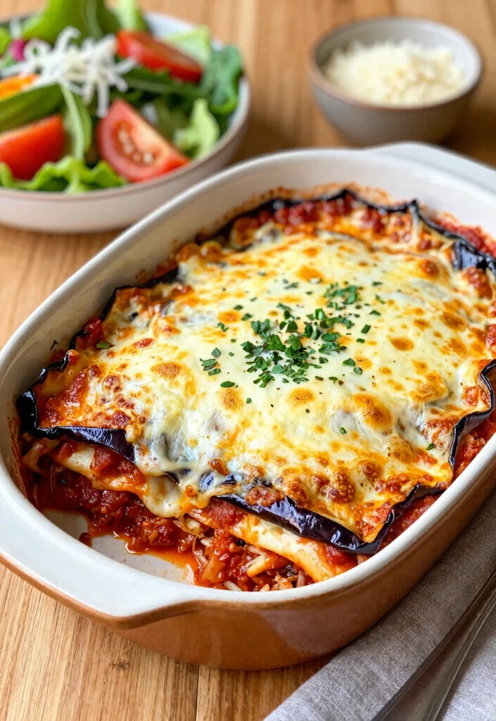 20 Low Carb Meals for the Whole Family (No Separate Dinners!) - 16. Eggplant Parmesan Bake 1