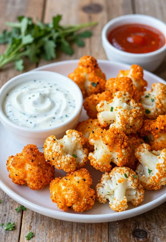 20 Low Carb Meals for the Whole Family (No Separate Dinners!) - 19. Buffalo Cauliflower Bites 1