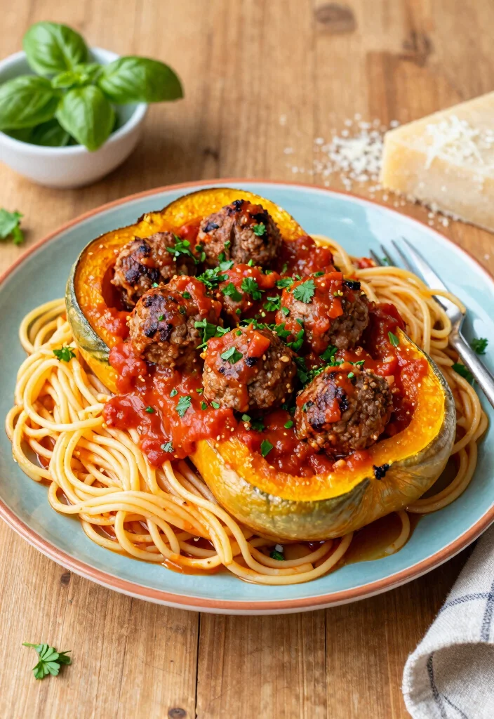 20 Low Carb Meals for the Whole Family (No Separate Dinners!) - 7. Spaghetti Squash with Meatballs 1