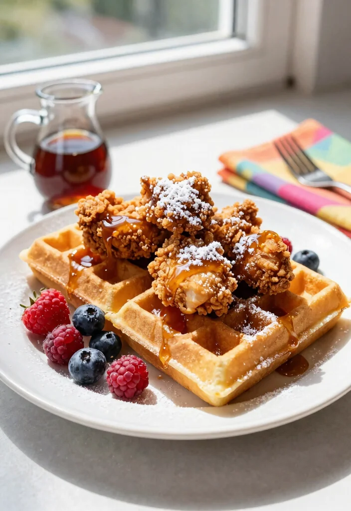 20 Soul Food Dinner Ideas Black Family Traditions (Classic & Modern) - 8. Chicken and Waffles 1