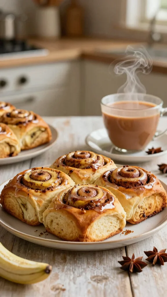 11 Banana Bread Cinnamon Rolls Recipes for a Sweet and Cozy Homemade Bake - 8. Chai-Spiced Banana Bread Cinnamon Rolls 1