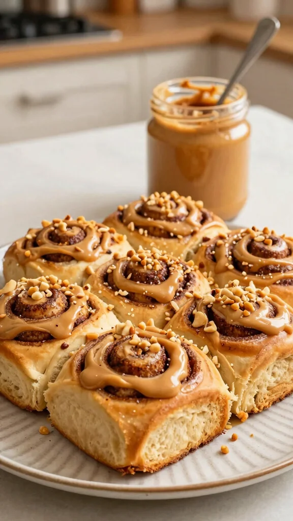 11 Banana Bread Cinnamon Rolls Recipes for a Sweet and Cozy Homemade Bake - 9. Peanut Butter Banana Bread Cinnamon Rolls 1