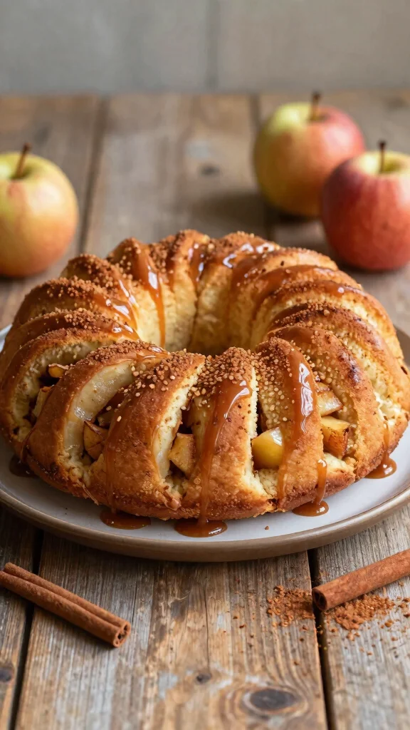 11 Monkey Bread with Cinnamon Rolls Recipes for an Easy Pull-Apart Sweet Treat - 2. Apple Cinnamon Roll Monkey Bread 1