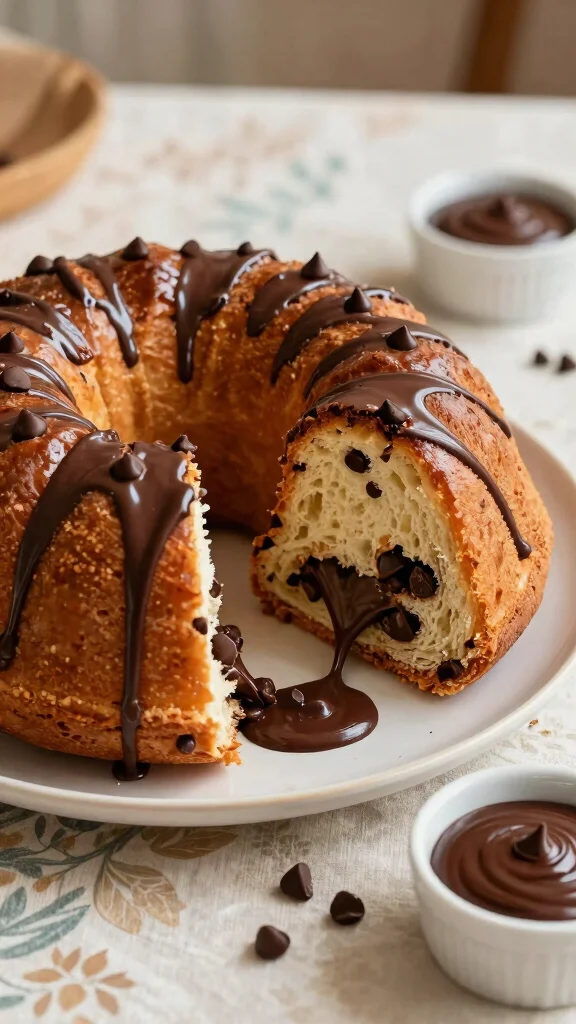 11 Monkey Bread with Cinnamon Rolls Recipes for an Easy Pull-Apart Sweet Treat - 3. Chocolate Chip Monkey Bread 1