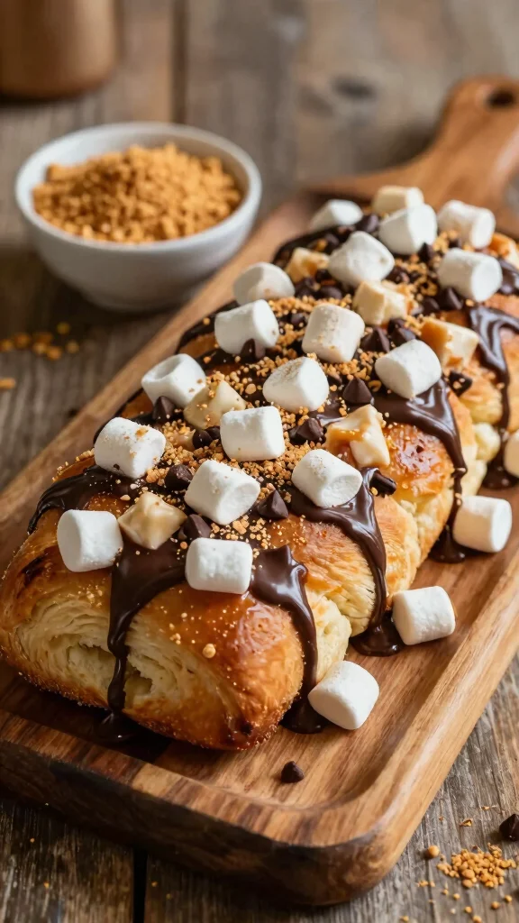 11 Monkey Bread with Cinnamon Rolls Recipes for an Easy Pull-Apart Sweet Treat - 6. S'mores Monkey Bread 1