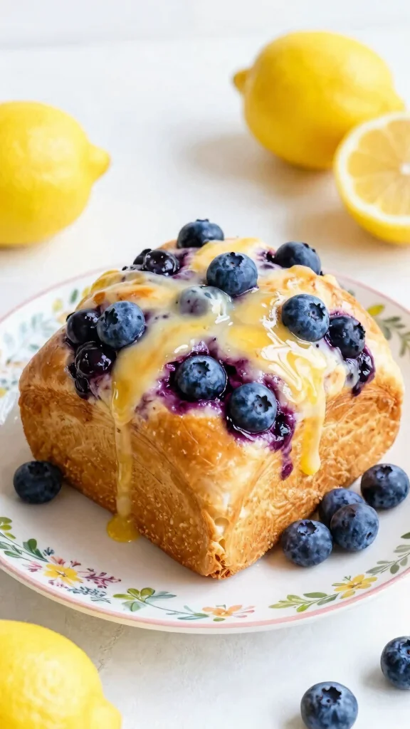 11 Monkey Bread with Cinnamon Rolls Recipes for an Easy Pull-Apart Sweet Treat - 7. Lemon Blueberry Monkey Bread 1