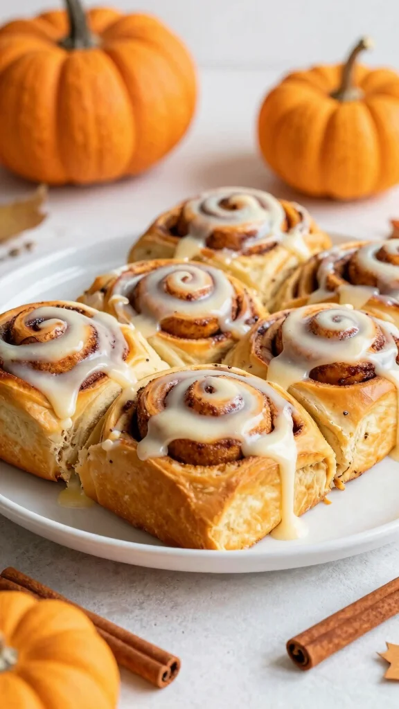 11 No Rise Cinnamon Rolls Recipes for Fast, Easy, Fresh-from-the-Oven Treats - 5. Pumpkin Spice No Rise Cinnamon Rolls 1