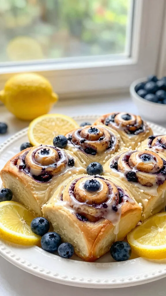 11 No Rise Cinnamon Rolls Recipes for Fast, Easy, Fresh-from-the-Oven Treats - 7. Lemon Blueberry No Rise Cinnamon Rolls 1
