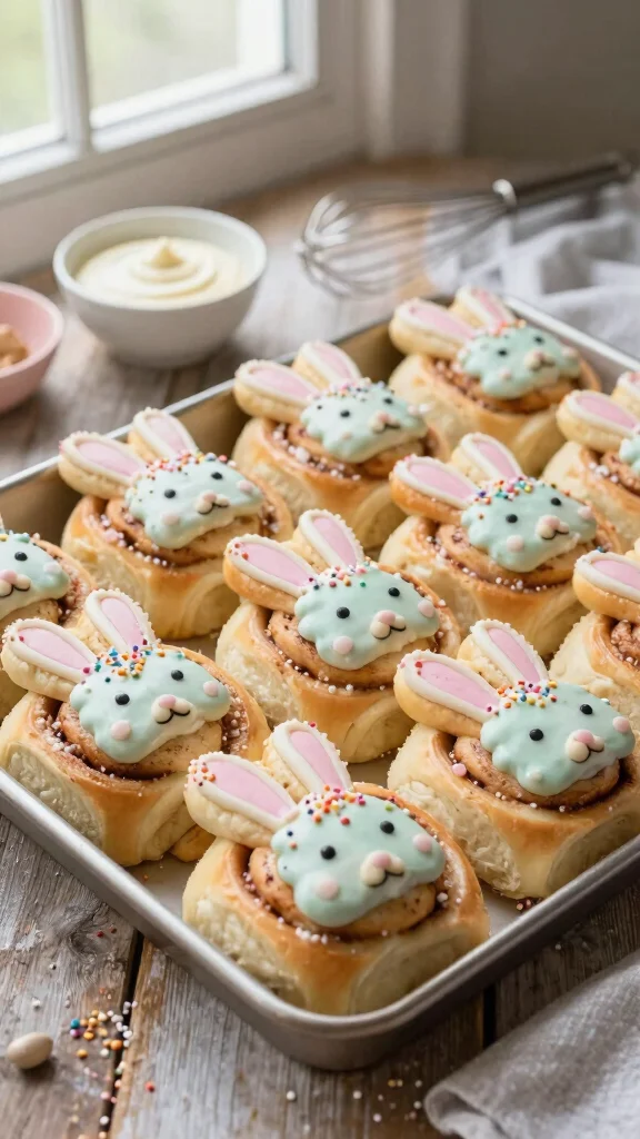 12 Bunny Cinnamon Rolls for Easter That Are Cute, Festive, and Fun to Bake - 1. Classic Bunny Cinnamon Rolls 1