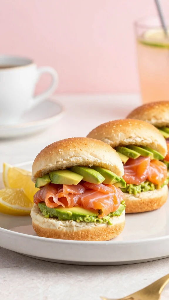 12 Club Sliders Recipes with Hawaiian Rolls for Easy Lunches and Party Trays - 7. Salmon Avocado Hawaiian Roll Sliders 1