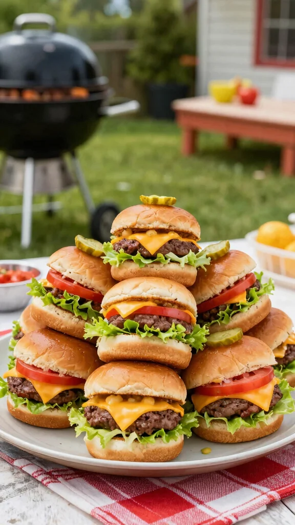 12 Club Sliders Recipes with Hawaiian Rolls for Easy Lunches and Party Trays - 8. Cheeseburger Hawaiian Roll Sliders 1