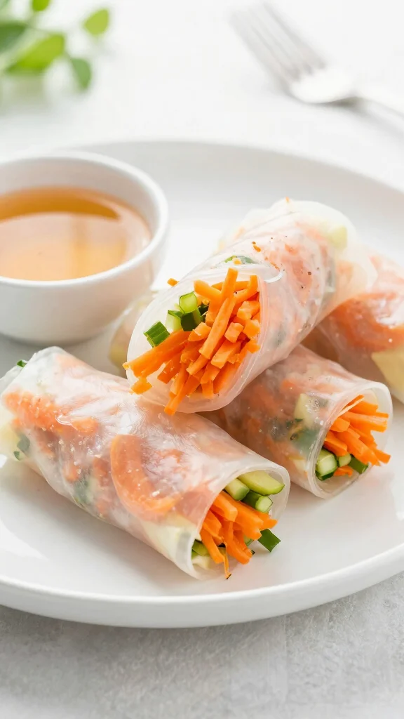 12 Crispy Rice Paper Rolls Recipes That Turn Out Golden and Crunchy Every Time - 9. Carrot and Ginger Rice Paper Rolls 1