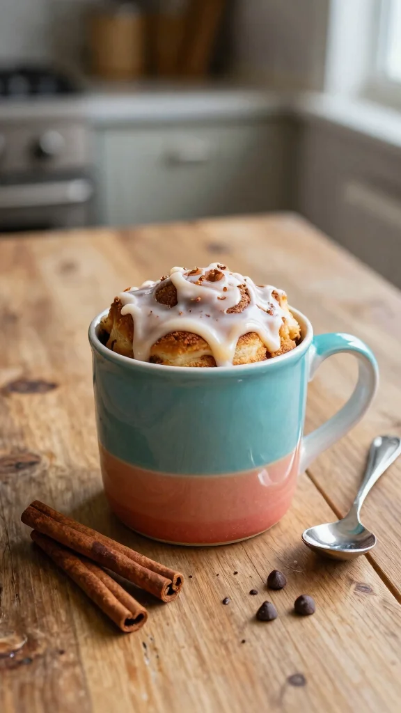 12 No Yeast Cinnamon Rolls Recipes for Quick Homemade Treats Without the Wait - 4. Microwave Cinnamon Roll in a Mug 1