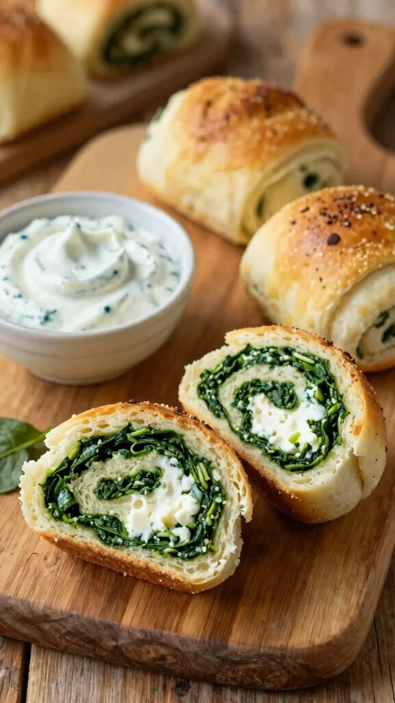 12 School Yeast Rolls Recipes That Taste Just Like the Cafeteria Favorite - 12. Spinach and Feta Yeast Rolls 1