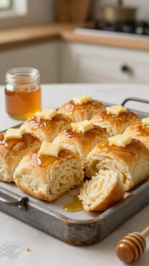 12 School Yeast Rolls Recipes That Taste Just Like the Cafeteria Favorite - 4. Honey Butter Yeast Rolls 1