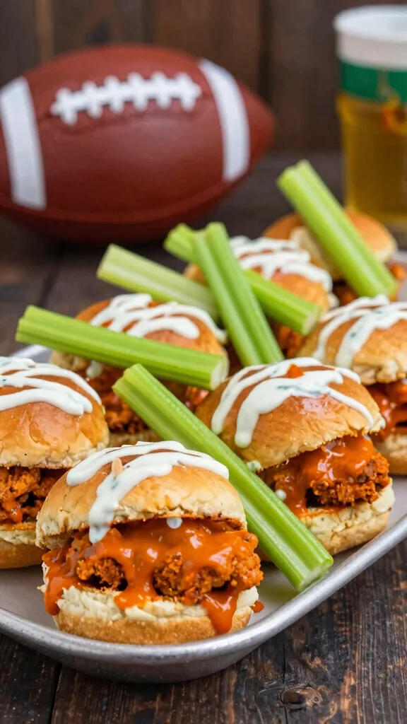 13 Chicken Sliders Recipes with Hawaiian Rolls That Are Easy, Cheesy, and Delicious - 3. Buffalo Chicken Sliders 1