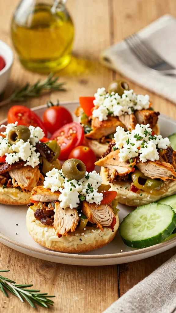 13 Chicken Sliders Recipes with Hawaiian Rolls That Are Easy, Cheesy, and Delicious - 8. Mediterranean Chicken Sliders 1