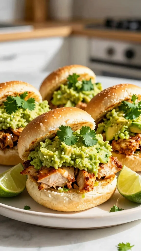 13 Chicken Sliders Recipes with Hawaiian Rolls That Are Easy, Cheesy, and Delicious - 9. Chicken and Avocado Sliders 1