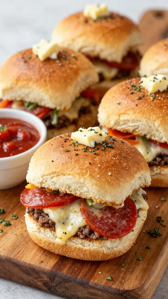 13 Pepperoni Sliders Recipes with Hawaiian Rolls for Easy Pizza-Inspired Party Food - 1. Classic Pepperoni Hawaiian Sliders 1