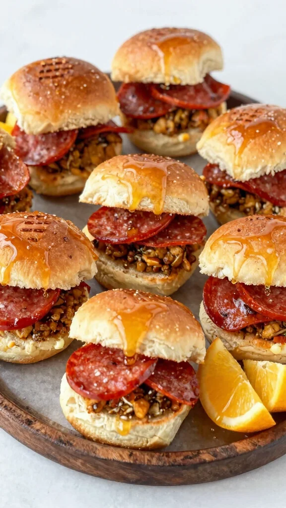 13 Pepperoni Sliders Recipes with Hawaiian Rolls for Easy Pizza-Inspired Party Food - 10. Sweet and Savory Pepperoni Sliders 1