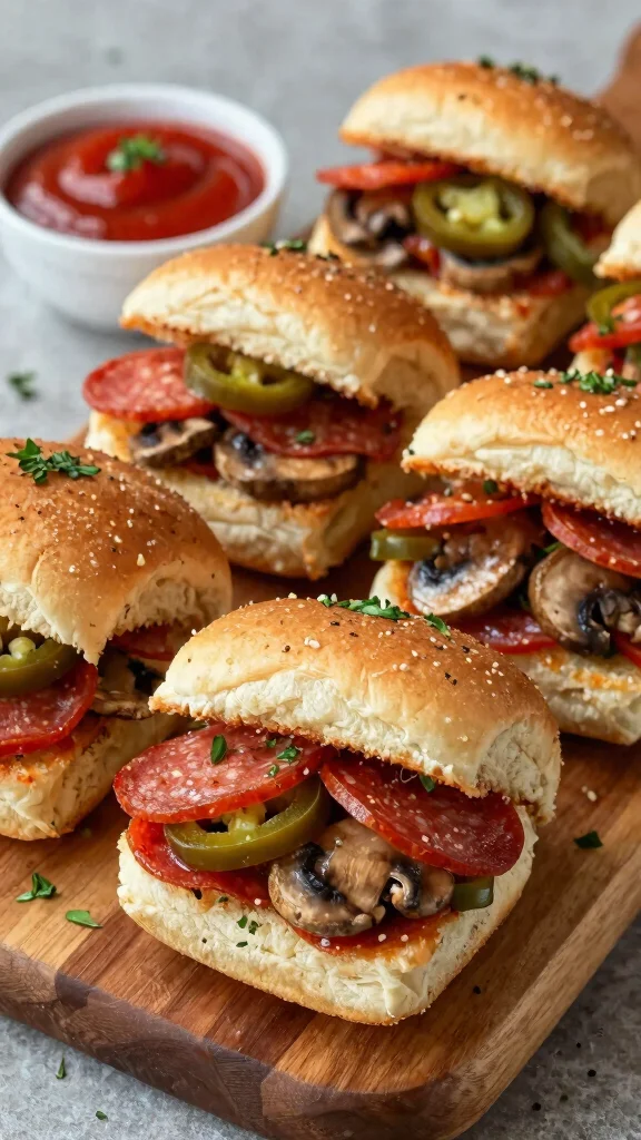 13 Pepperoni Sliders Recipes with Hawaiian Rolls for Easy Pizza-Inspired Party Food - 9. Loaded Pepperoni Sliders 1