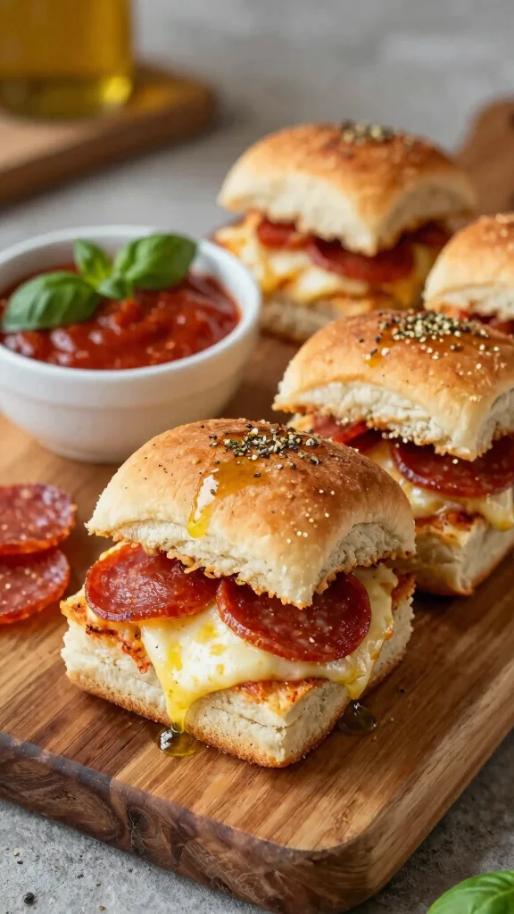 13 Pizza Sliders Recipes with Hawaiian Rolls That Everyone Will Want Seconds Of - 1. Classic Pepperoni Pizza Sliders 1