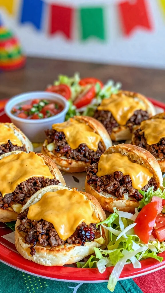 13 Pizza Sliders Recipes with Hawaiian Rolls That Everyone Will Want Seconds Of - 11. Taco Pizza Sliders 1