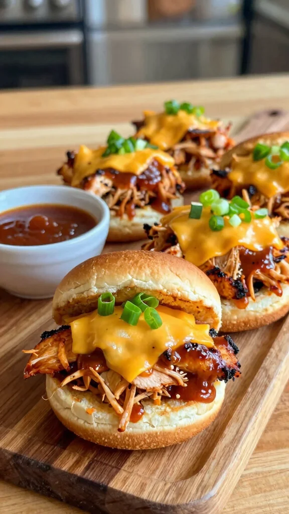 13 Pizza Sliders Recipes with Hawaiian Rolls That Everyone Will Want Seconds Of - 2. BBQ Chicken Pizza Sliders 1