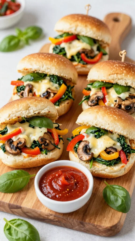 13 Pizza Sliders Recipes with Hawaiian Rolls That Everyone Will Want Seconds Of - 3. Veggie Supreme Pizza Sliders 1