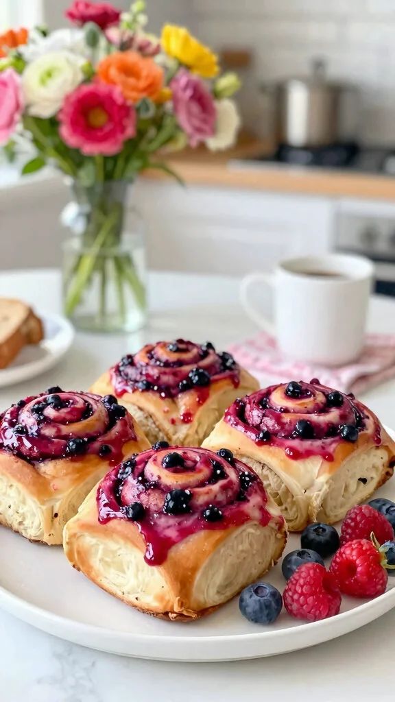 13 Sourdough Discard Cinnamon Rolls Recipes for Soft, Sweet, Bakery-Style Bakes - 8. Berry Swirl Sourdough Cinnamon Rolls 1
