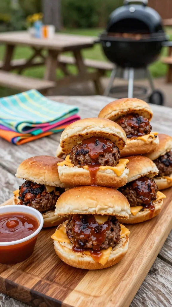 14 BBQ Sliders Recipes with Hawaiian Rolls for Sweet, Smoky, and Easy Meals - 5. BBQ Meatball Sliders 1