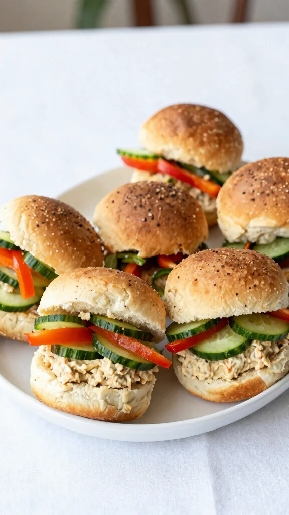 14 Baked Sliders Recipes with Hawaiian Rolls for Easy Make-Ahead Meals and Parties - 11. Veggie and Hummus Sliders 1
