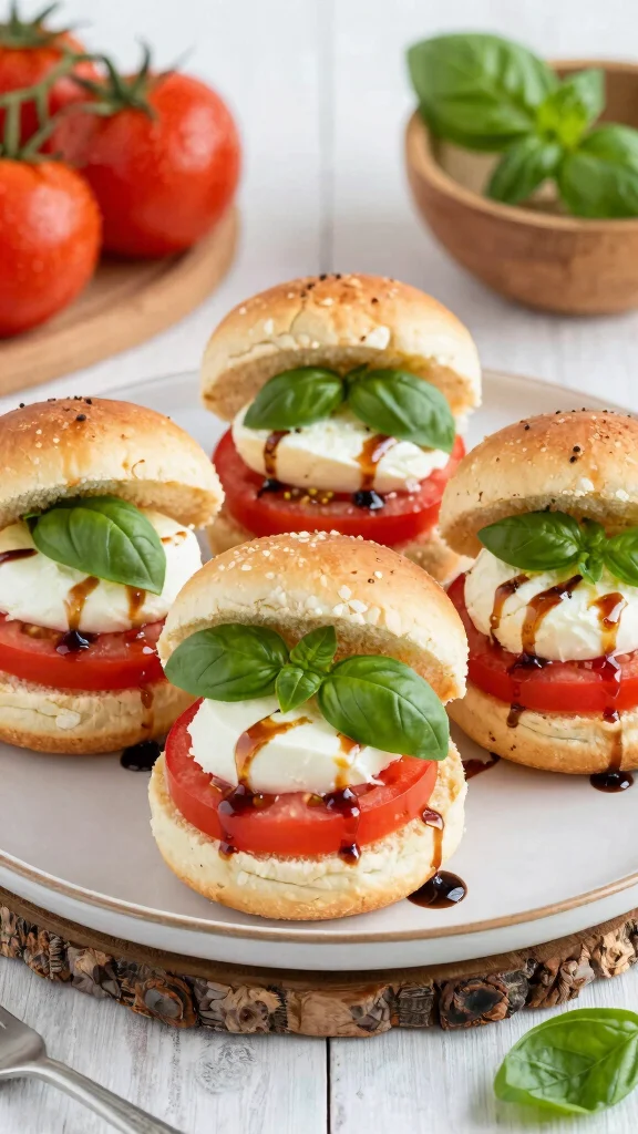 14 Baked Sliders Recipes with Hawaiian Rolls for Easy Make-Ahead Meals and Parties - 13. Caprese Sliders 1