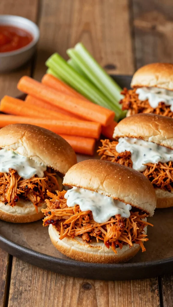 14 Baked Sliders Recipes with Hawaiian Rolls for Easy Make-Ahead Meals and Parties - 5. Buffalo Chicken Sliders 1
