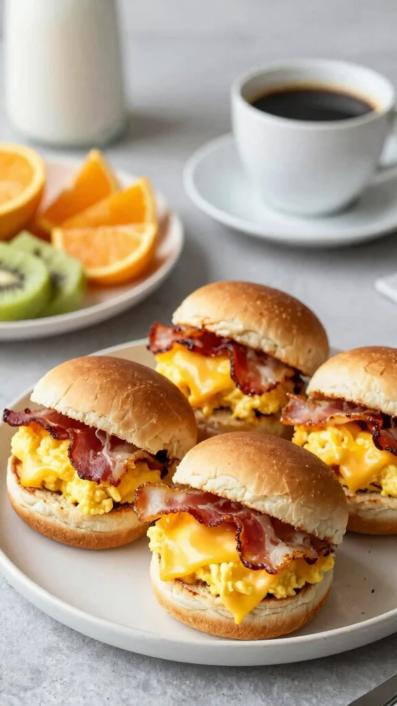 14 Baked Sliders Recipes with Hawaiian Rolls for Easy Make-Ahead Meals and Parties - 6. Breakfast Sliders 1