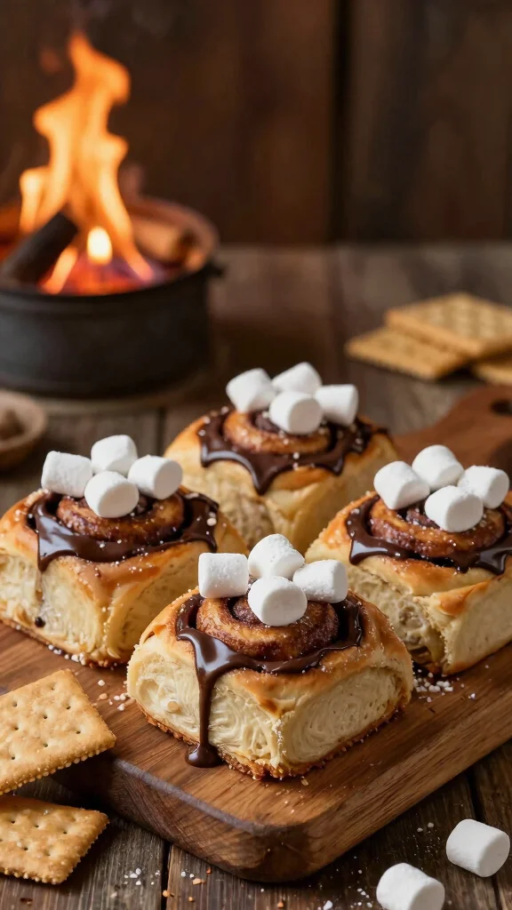 14 Bread Machine Cinnamon Rolls Recipes for Soft, Fluffy, Bakery-Style Treats - 11. S'mores Cinnamon Rolls 1