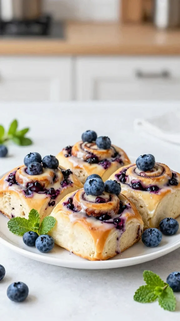 14 Bread Machine Cinnamon Rolls Recipes for Soft, Fluffy, Bakery-Style Treats - 5. Blueberry Cinnamon Rolls 1